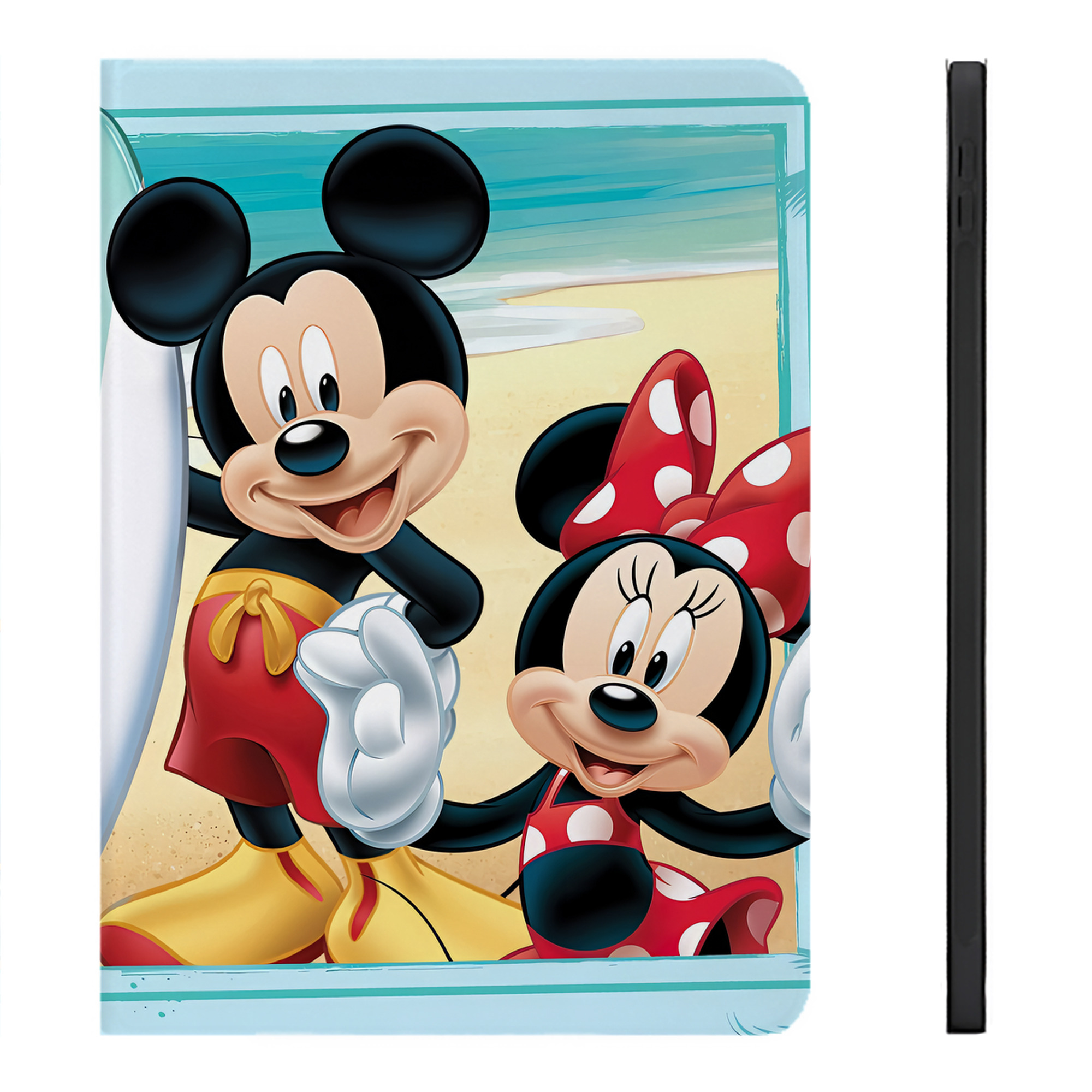 （画像用） ミッキーマウス Mickey Mouse IPadケース ペンホルダー付き ブックスタイルデザイン
